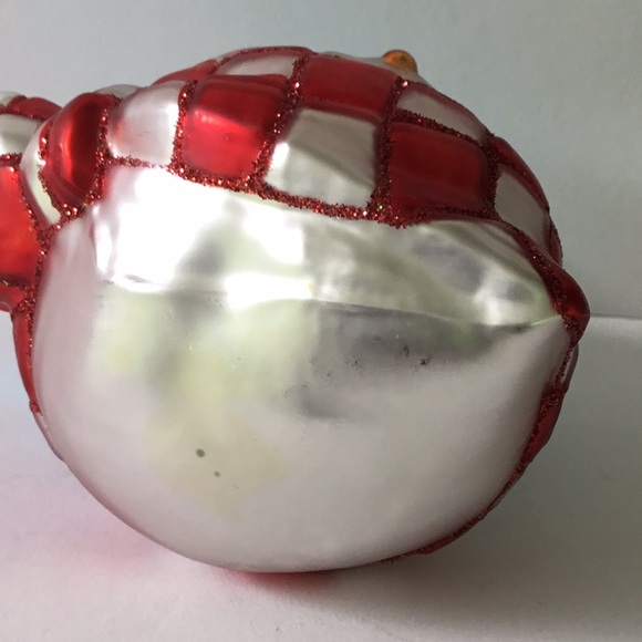 Glass Snowman Christmas Snowman Tree Ornament - Picture 7 of 9